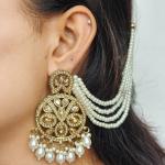 Pearl Adorned Vintage Chandelier Earrigs