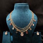 Meher Moissanite Diamond Layered Necklace Set