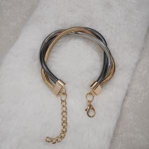 Trilux Braided Metal Rope Chain Bracelet